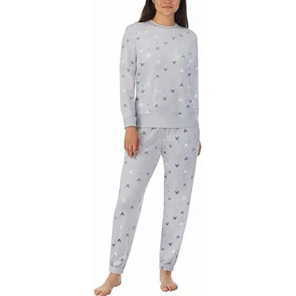 Disney Other - Disney Mickey and Minnie Women’s Fleece Pajama Set 2PC L